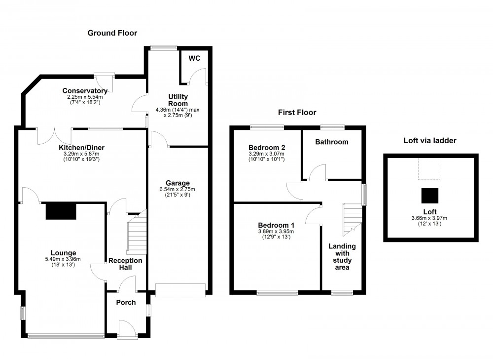 Floorplans For Hepworth, Holmfirth