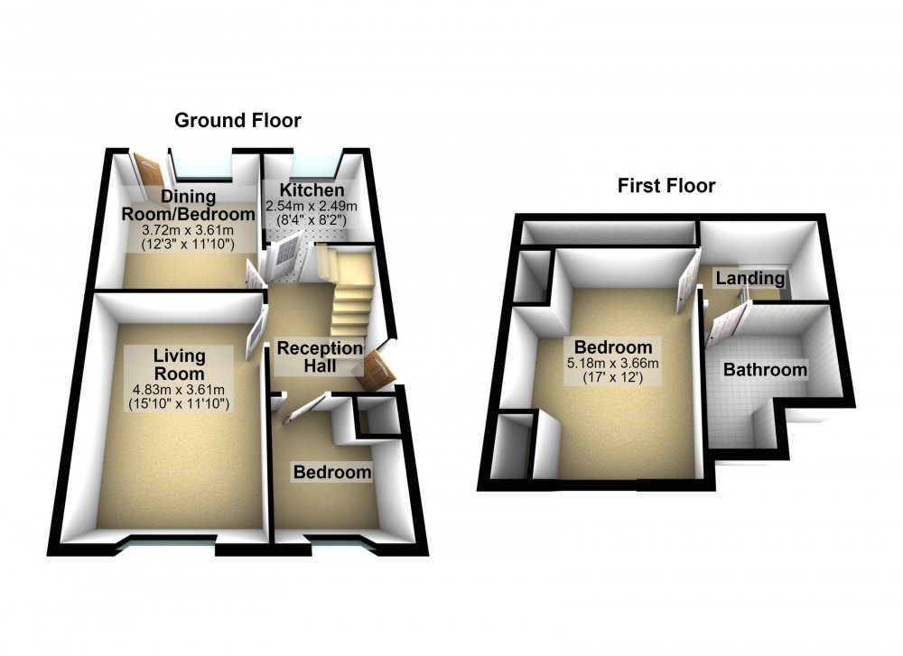 Floorplans For Berry Brow, Huddersfield