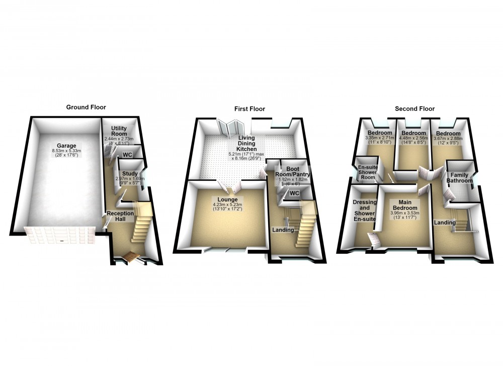 Floorplans For Netherthong, Holmfirth, West Yorkshire