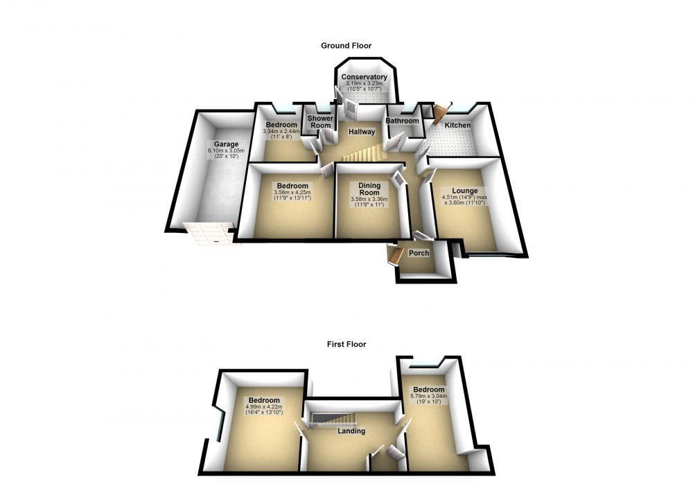 Floorplans For Netherton, Huddersfield