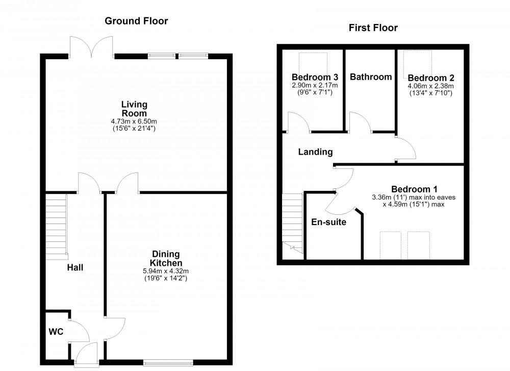 Floorplans For Honley, Holmfirth