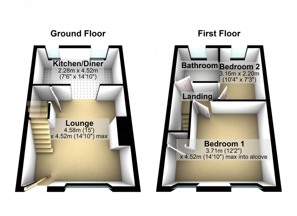 Floorplans For Honley, Holmfirth