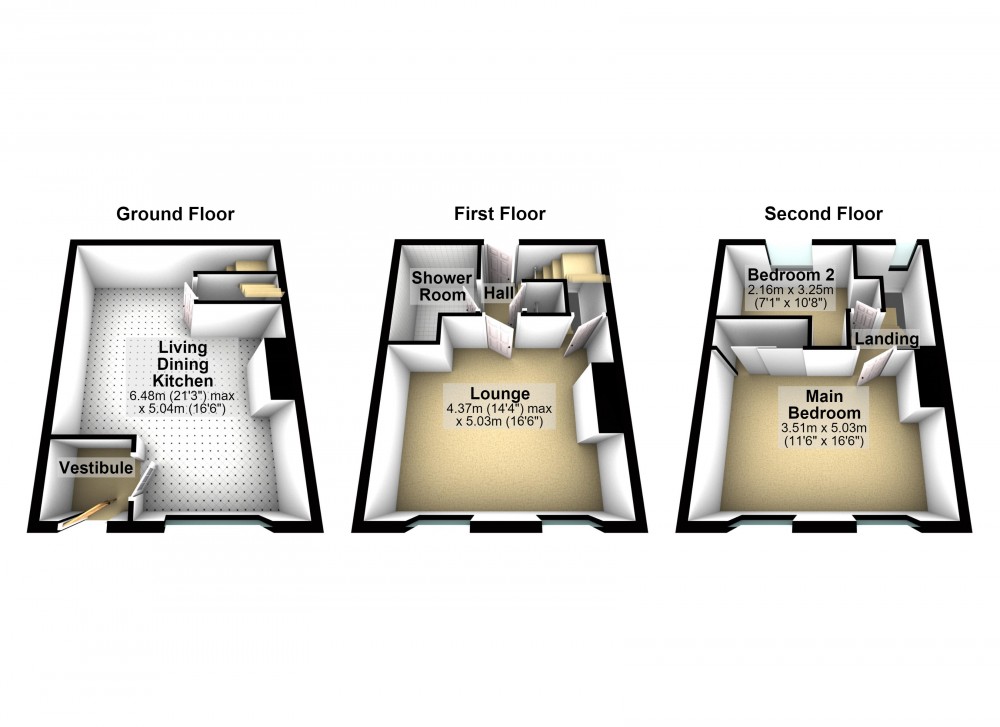 Floorplans For Netherton, Huddersfield